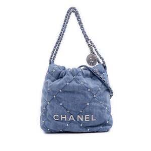 Chanel 22 Chain Hobo Quilted Studded #260401C47B